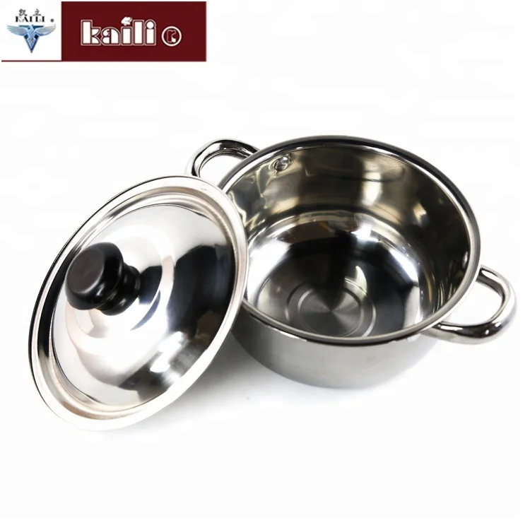 Cookware Kitchen Pots And Pans With Steel Lids For Home Cooking