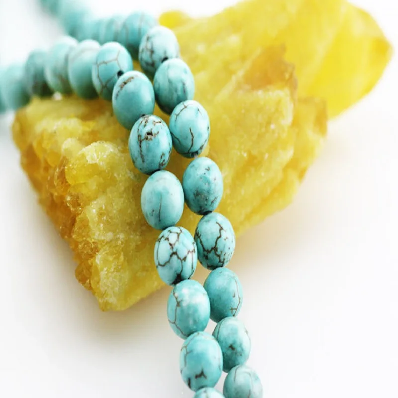 Hot Sale 8mm Natural Beads Precious Stone Beads For Jewelry Making Popular Turquoise Stone Beads