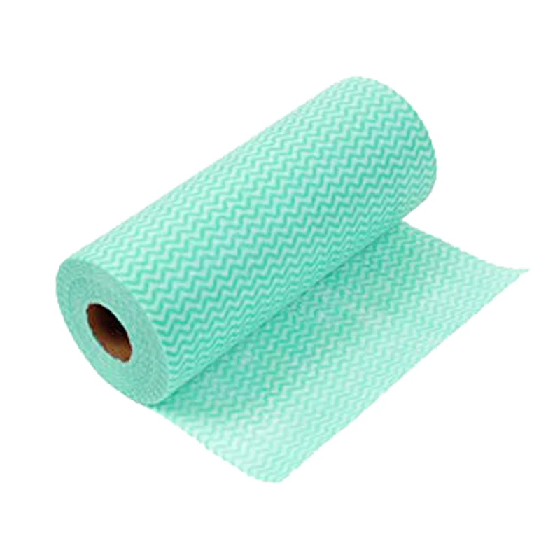 22 mesh wavyline spunlace absorbent nonwoven cleaner wipes for household cleaning