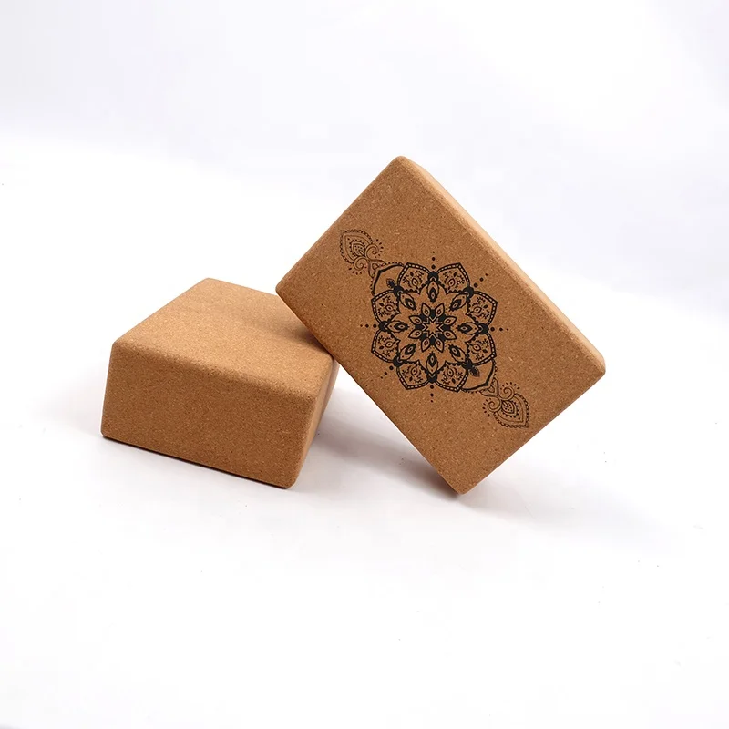 Factory Price Props Natural Coarse Yoga Blcoks Wooden Cork Yoga Blocks Wood Yoga Brick