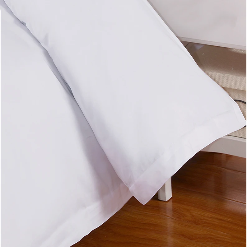 JR576 Hotel Single Size 250 TC 100% Cotton White Bed Sheet