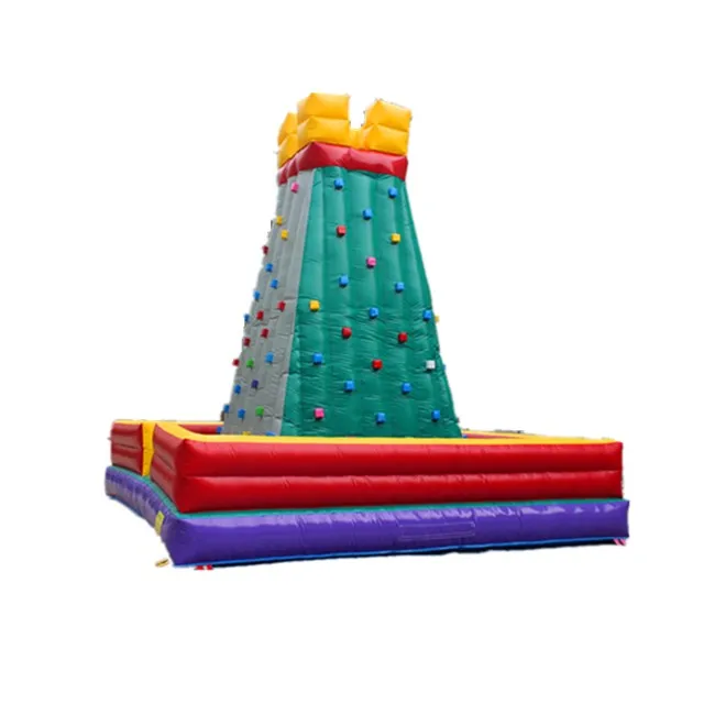Low price air rock mountain inflatable climbing wall sports games for sale