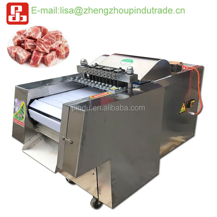 commercial automatic frozen fish meat beef dicer cubing cutting machine