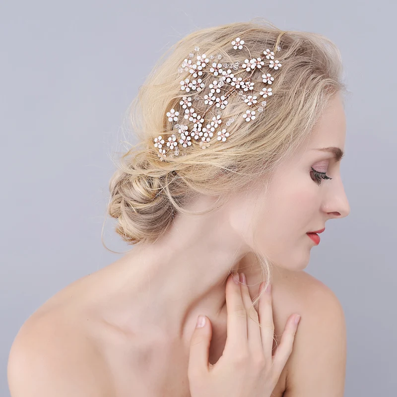 Свадебная расческа для волос со стразами