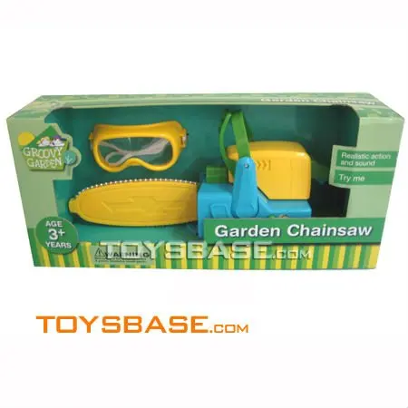 Plastic garden tool toys, toy garden chainsaw