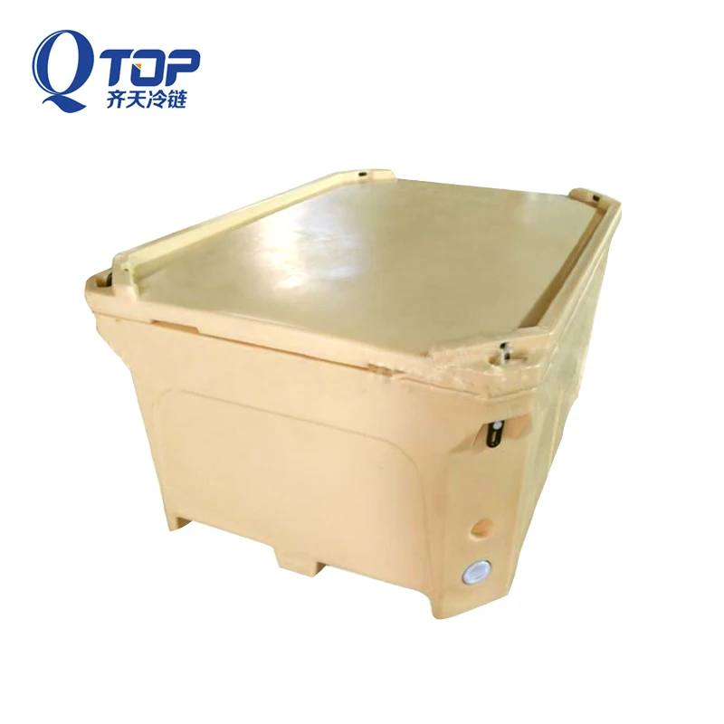 Factory wholesale 1000L fresh aquatic incubator Rotary plastic large capacity refrigerator Rotomolding incubator cooler box