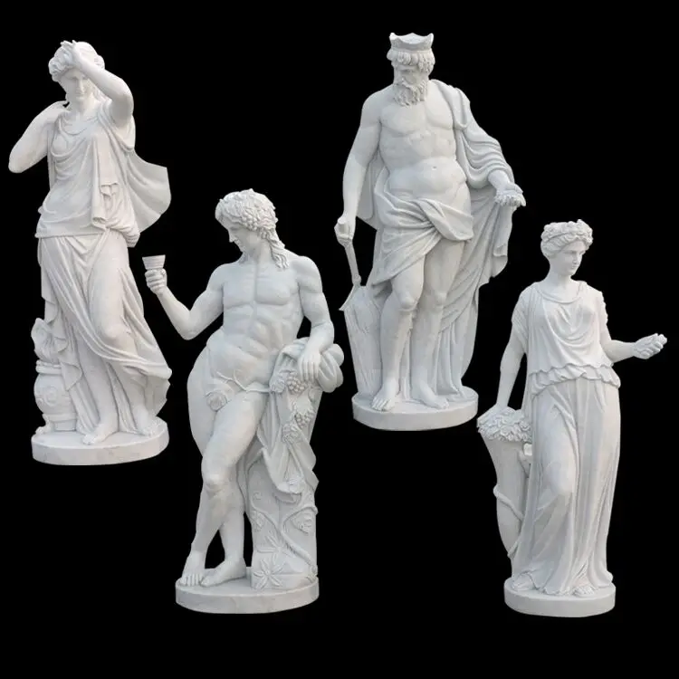 Modern Art marble stone four season sex kali maa goddess statue