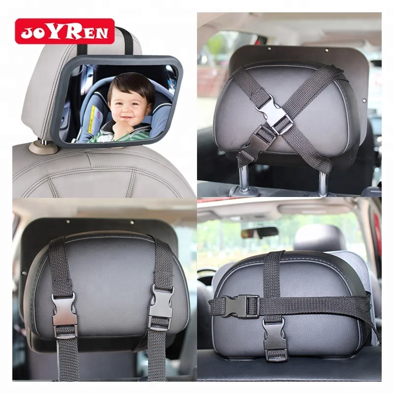 Adjustable Durable Multi-Color Easy To Install ABS Frame Baby Car Back Seat Mirror