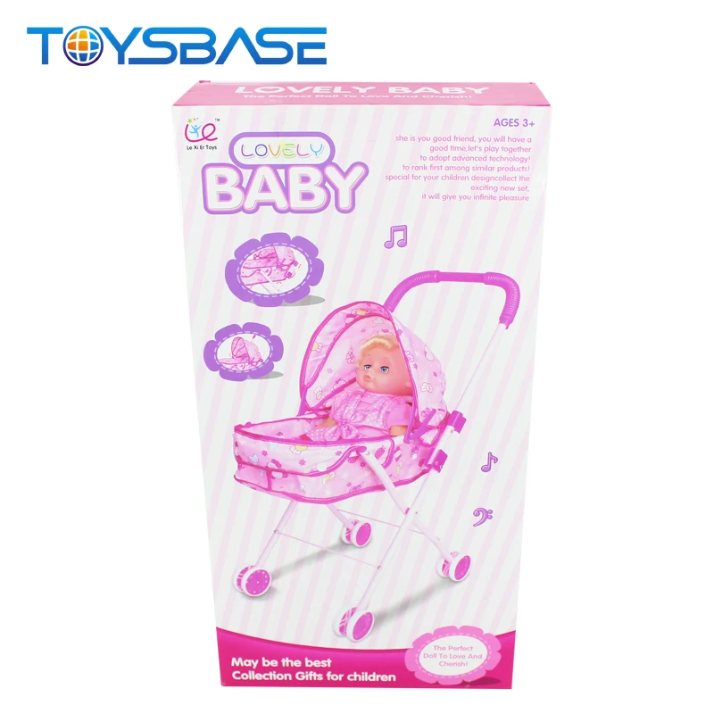 Toys from China | Iron Material Doll Trolley And 16 Inch With IC Reborn Baby Dolls