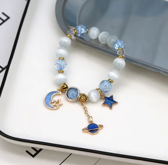 Hot style crystal bracelet women glass charm bracelet stone bead bracelet