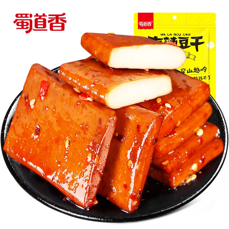 Шу дао Xiang Alibaba покупка в объемной Оптовая 100 г здоровые закуски пряный тофу творог сушеные тофу закуски