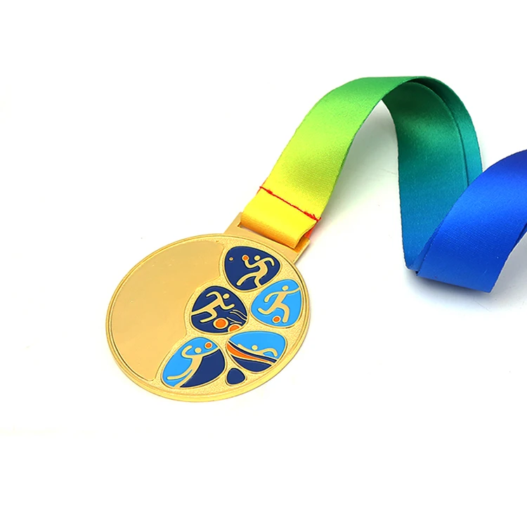 Factory price jiu-jitsu judo medal with medal lanyard folk crafts