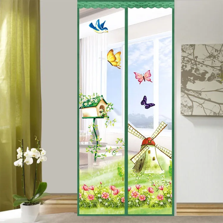 BaiChuan Magnetic Door screen with Magnets I Premium Magnet Curtain with Mesh & Mosquito Screens I 35.43*82.68 inches
