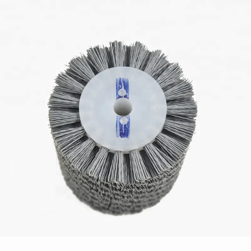 P80 P120 P240 Wheel Drum Burnishing Abrasive Wire Drawing Polishing Brush