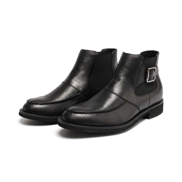 black height increasing shoes genuine leather chelsea height increasing shoes boots for men