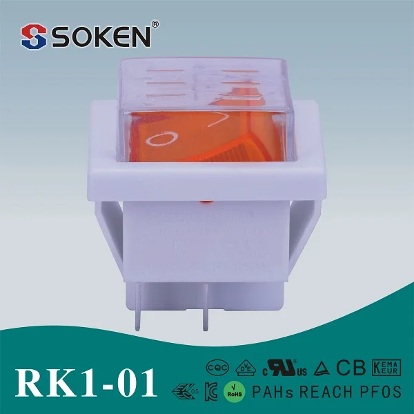 Rk1-01 Rohs 4 контакт. вкл выкл перекидной переключатель для электродвигатель с waterpoof крышка 16a 250 В AC t85