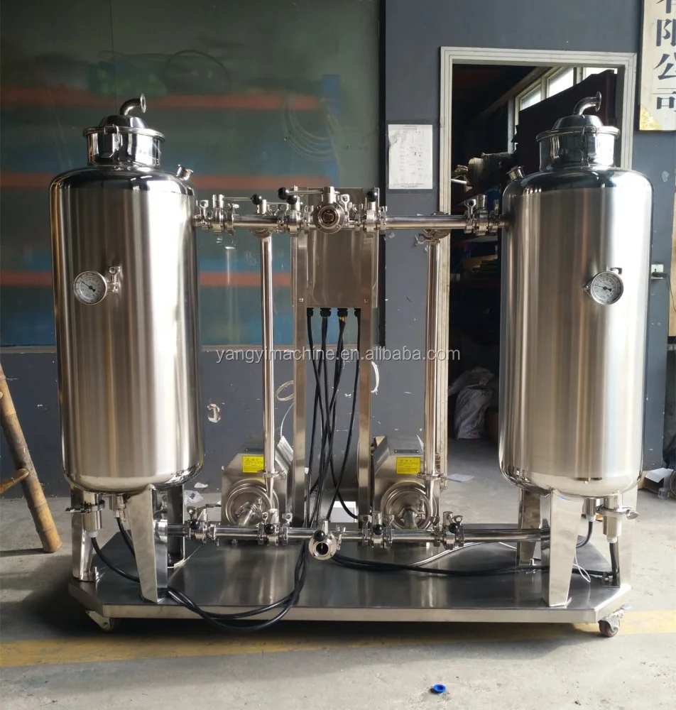 100l 200l 300l cip cleaning system fermentation with false bottom