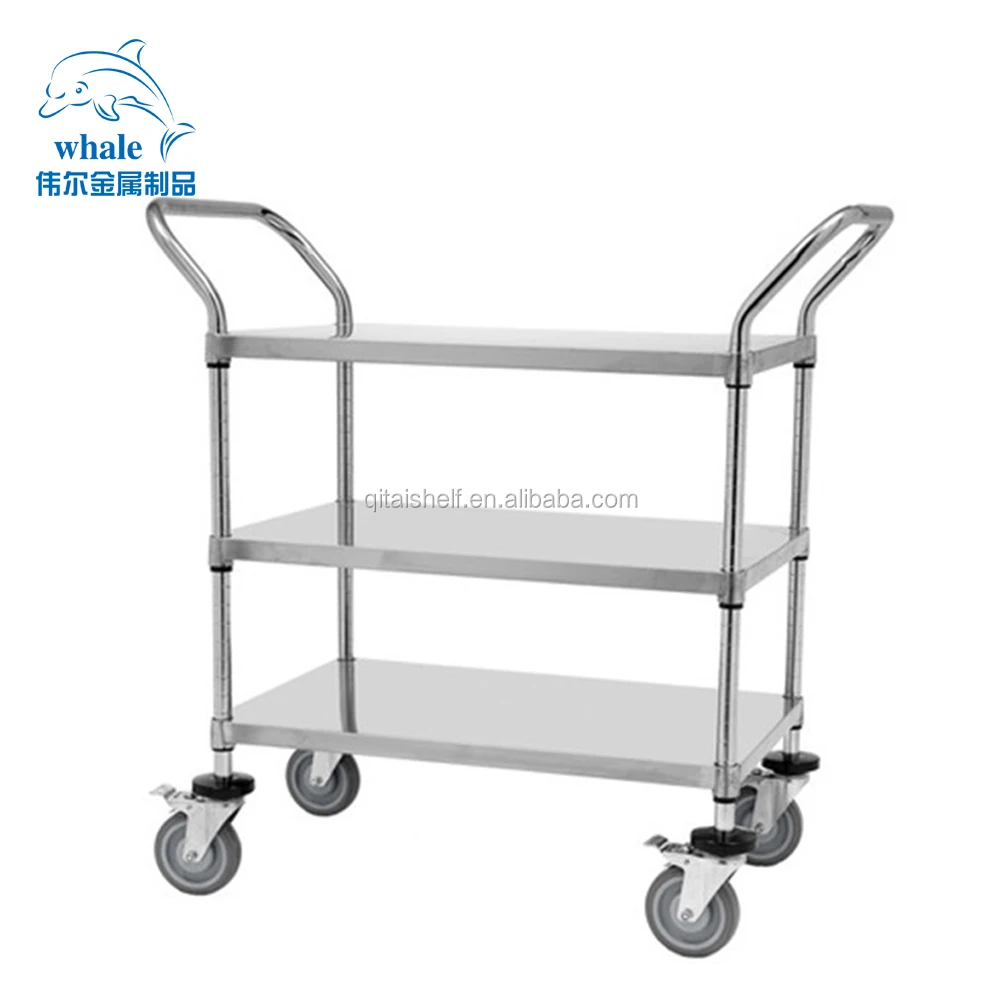 2018  3 Layers Shelf Chrome Plated Trolley