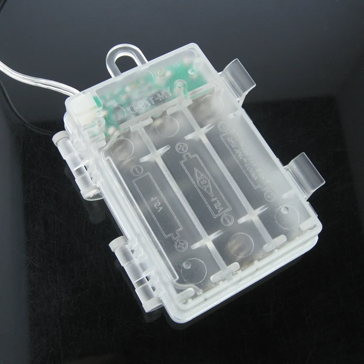 Battery Holder with LED Snowflake, battery holder with timer, battery holder with remote control