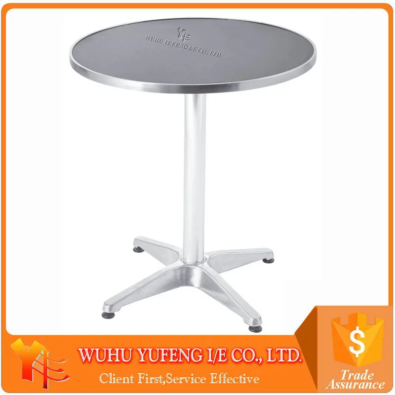 Aluminium table with folding mechanism MDF top