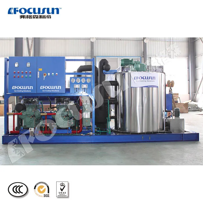 10 ton fresh water flake ice machine be directly slice ice scale ice maker used for stirring and mixing refrigerated materials