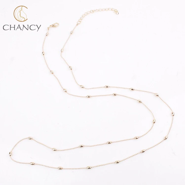
Fashion gold & silver thinchain sexy summer body chain copper belt for summer bikini jewelry for girls and women 