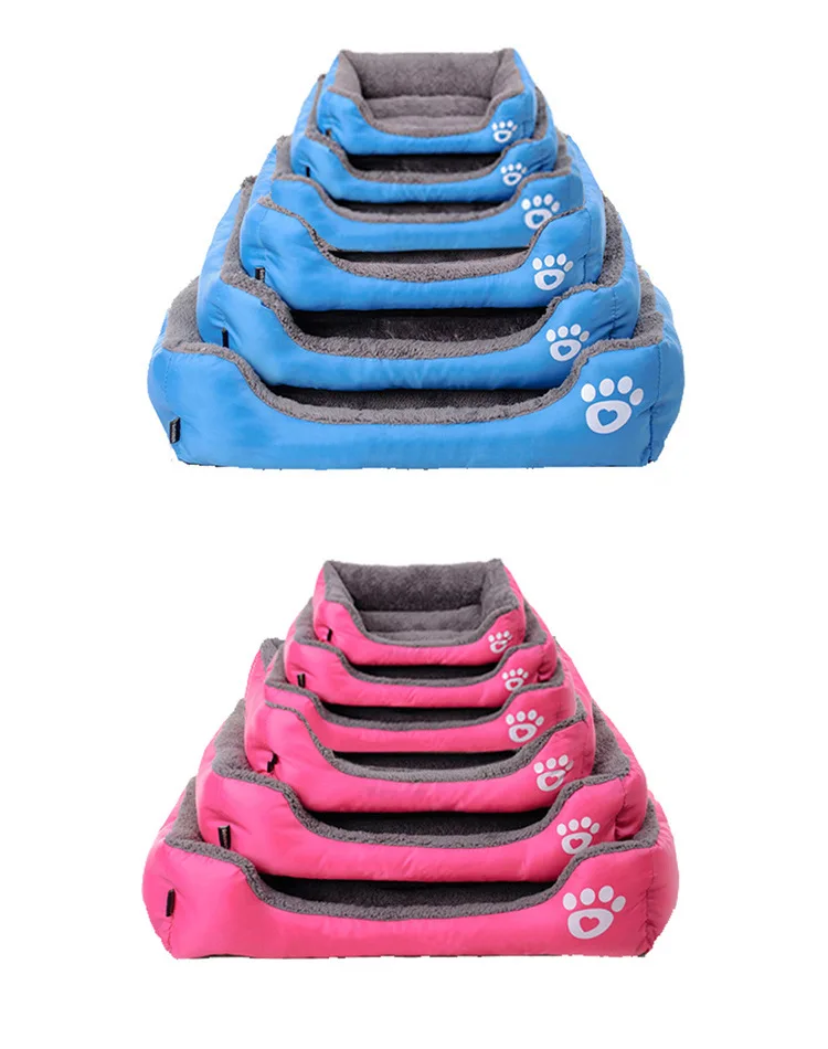 Китай, товары для домашних животных, диван-коврик, удобная подушка с принтом «Собачья лапа», новая прямоугольная мягкая плюшевая кровать в форме маленького животного