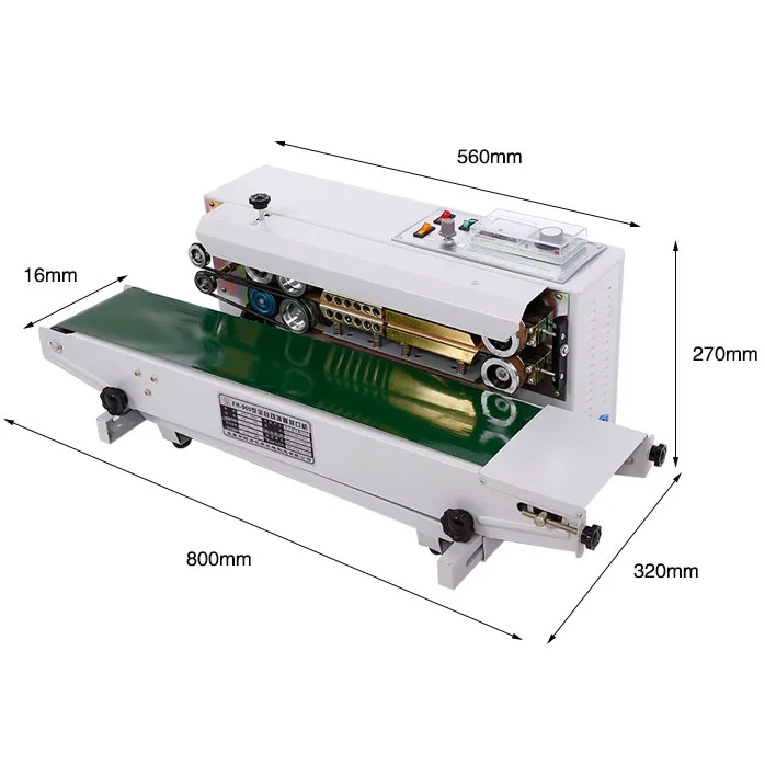 FR-900 automatic sealing machine Continuous Band Sealer for PP PVC foil bag