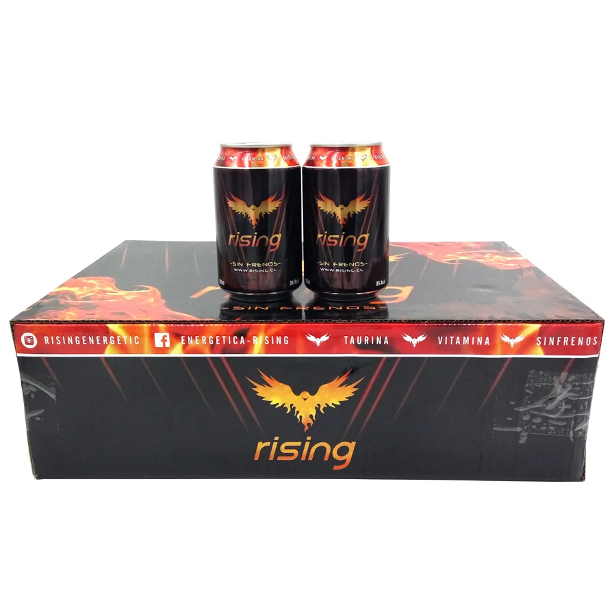 Cheap Price 330mL Sugar Free Rising Energy Drink with Carbonate
