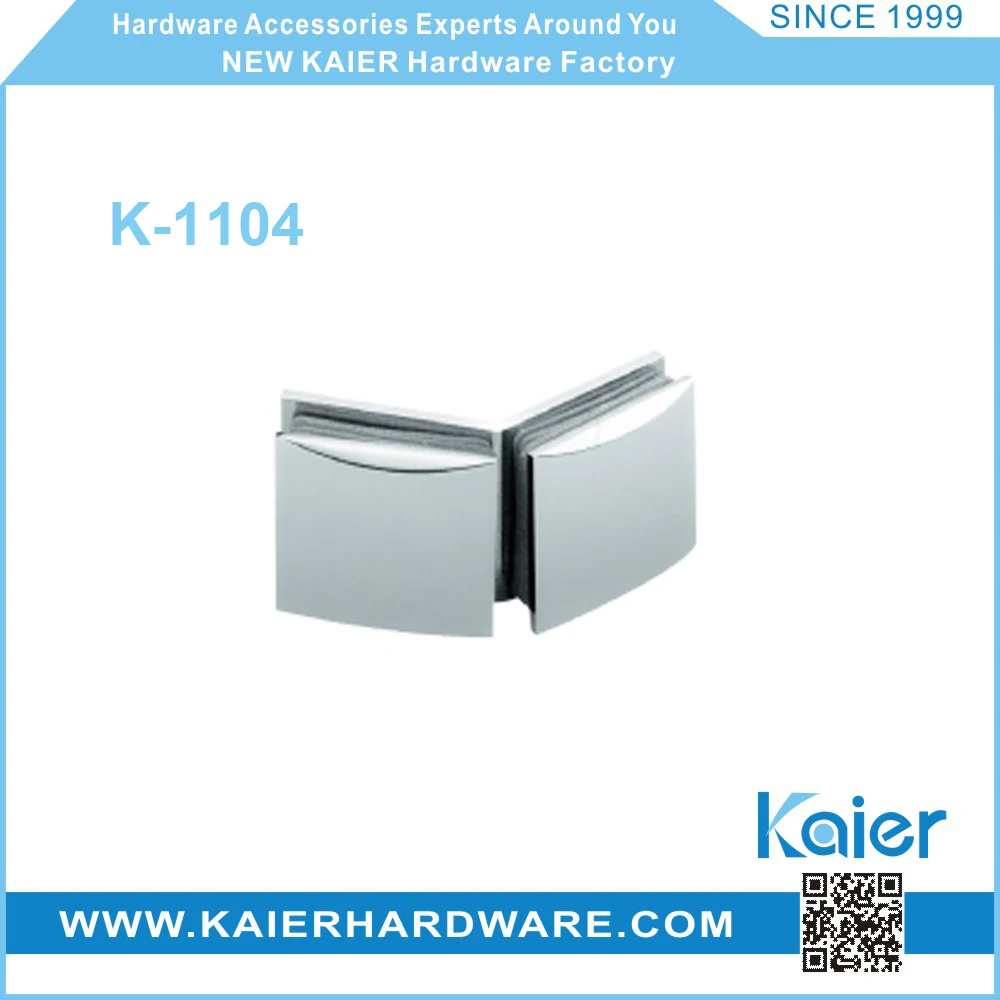 New Kaier glass door hardware partition brace double side 135 degree glass door clamp