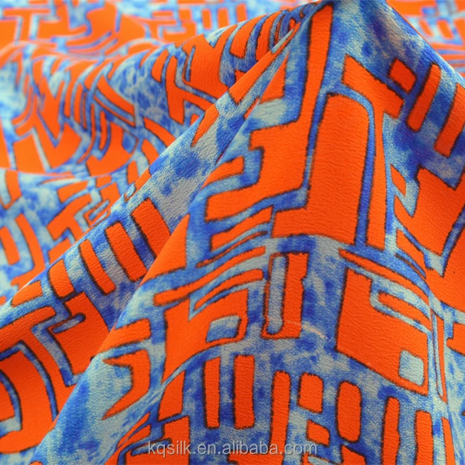 
Colorful Printed Silk Crepe De Chine,Silk Cdc from Silk Fabric Manufacturer 