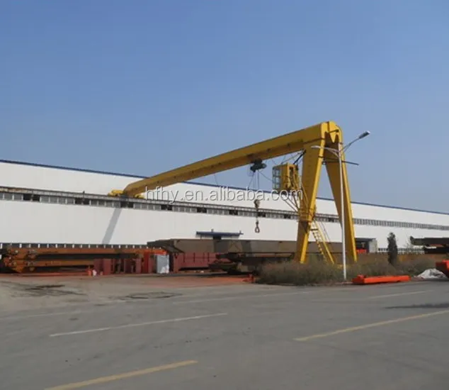 Best price single girder semi gantry crane / overhead portal crane / small mobile gantry crane 5ton 10m for sale