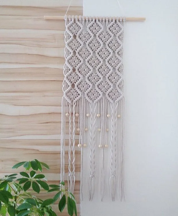 Boho Chic Design Home Decor Wall Hanging Pattern made up of 100% Cotton Ropes