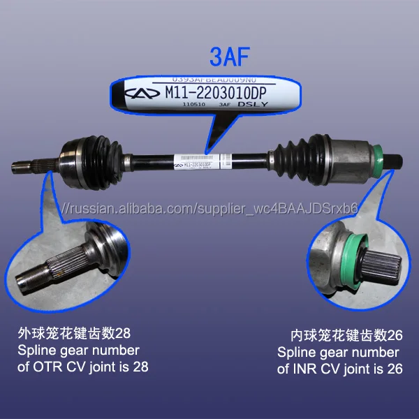 M11-2203010DP/M11-2203020DP A3 2.0 484 в ДПО J3 ШРУС ВНУТРЕННИЙ