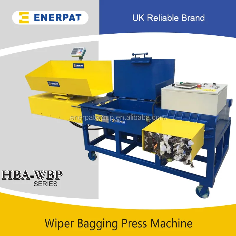 Enerpat UK Cotton Wiping Rags Compactor Machine Manufacturers/Small Cotton Bagging Press Machine