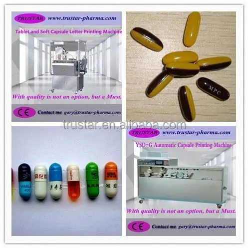 GMP approved soft gelatin capsule printer