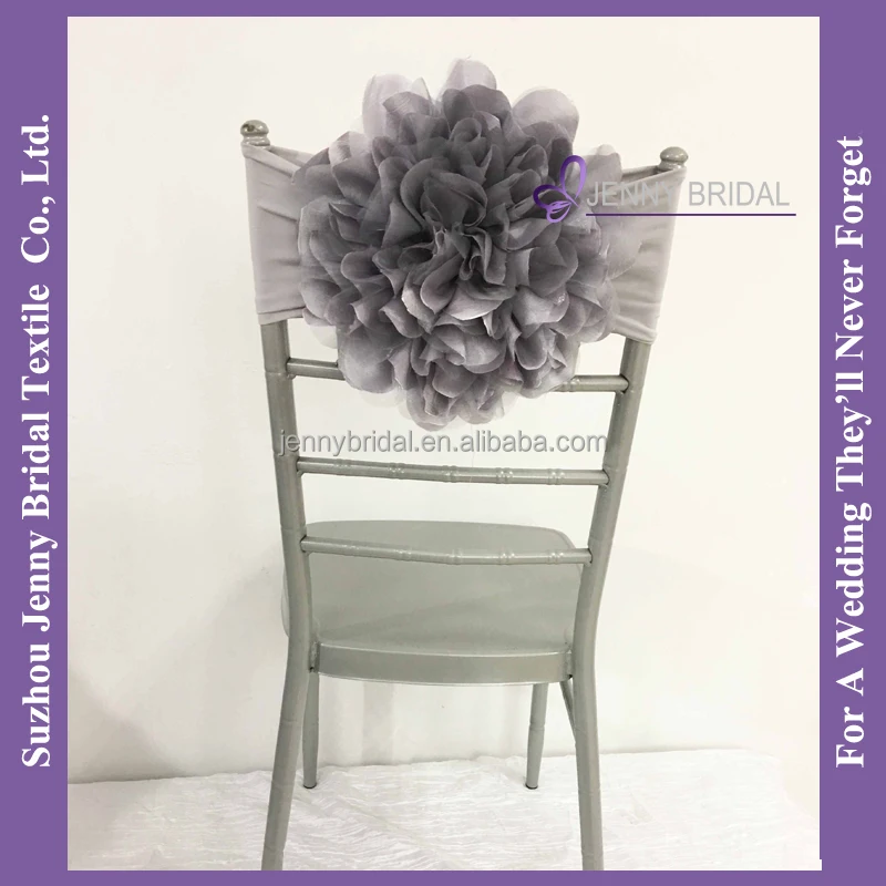 C418D organza taffeta fabric flower buy chair covers spandex