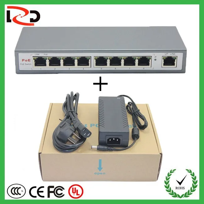 Lzd OEM для 802.3AF совместимость Power Over Ethernet POE коммутатор