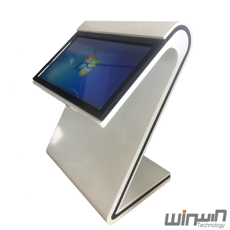 New 43inch Interactive Touchscreen Table Floor Standing Kiosk S Style Digital Signage with Windows OS