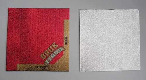 beer bottle neck aluminium labels