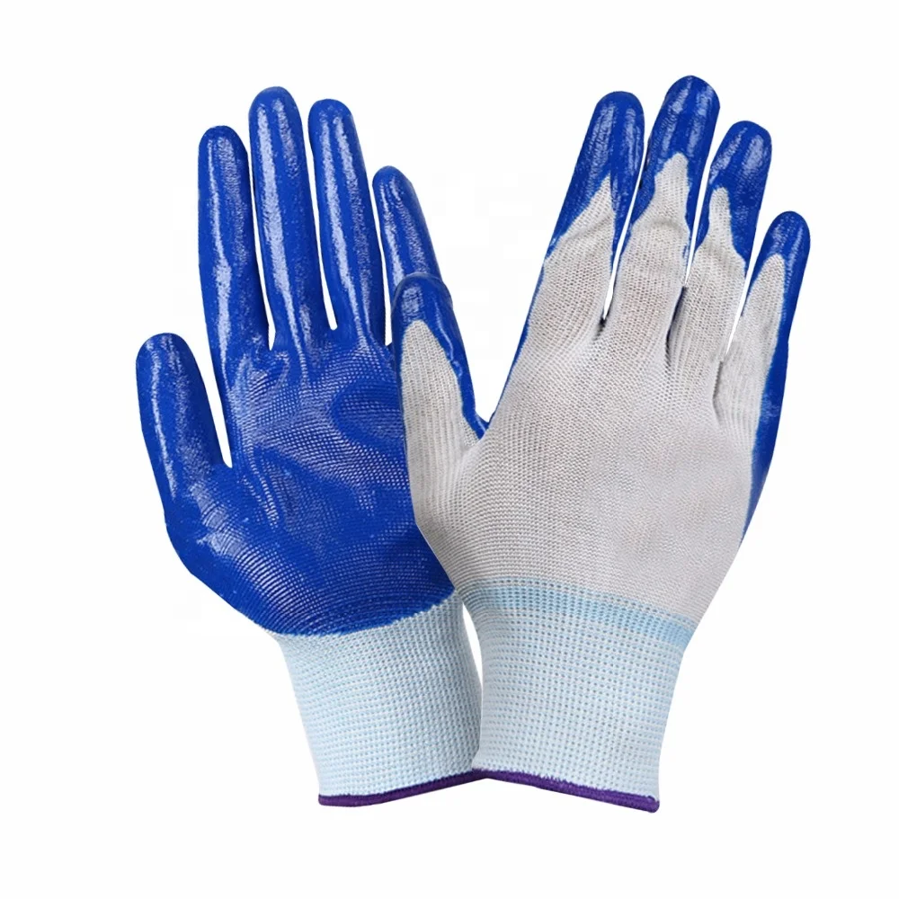 GD3001 Garden gloves Nitrile coated work gloves Nylon Polyester gloves