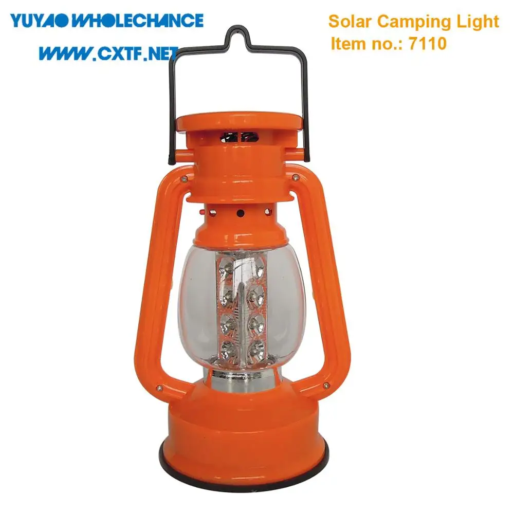 Compact size Classic Outlook Dimmer Switch 16pcs White LED Rechargeable LED Solar Camping light