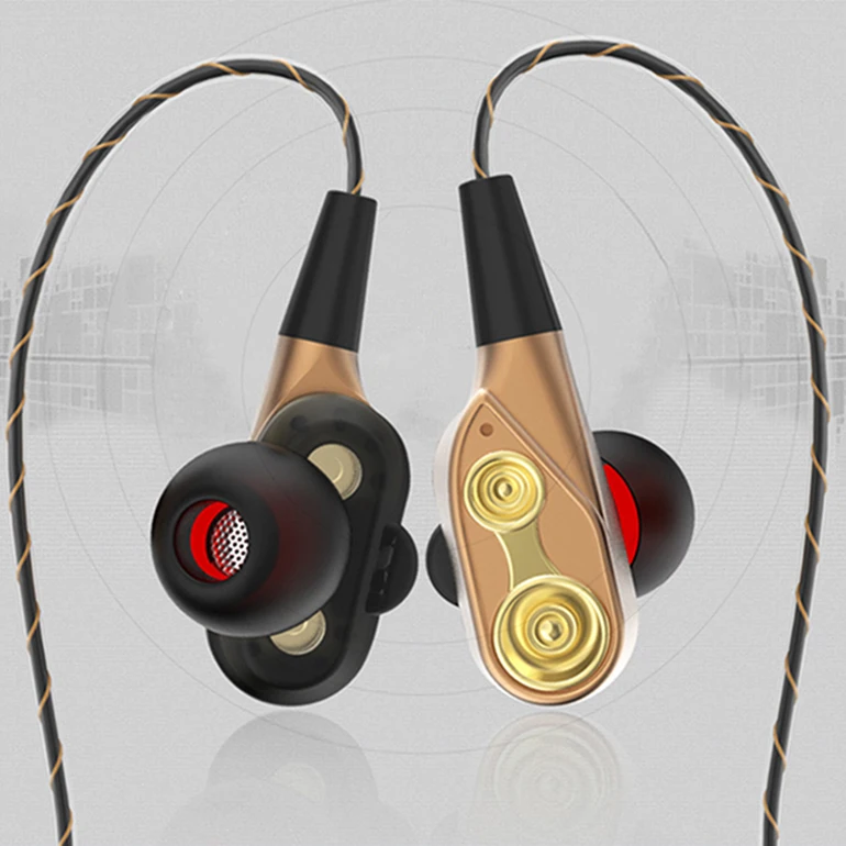 Оптовая продажа профессионального качества стерео провод гарнитуры магнит металл-вкладыши спортивные наушники