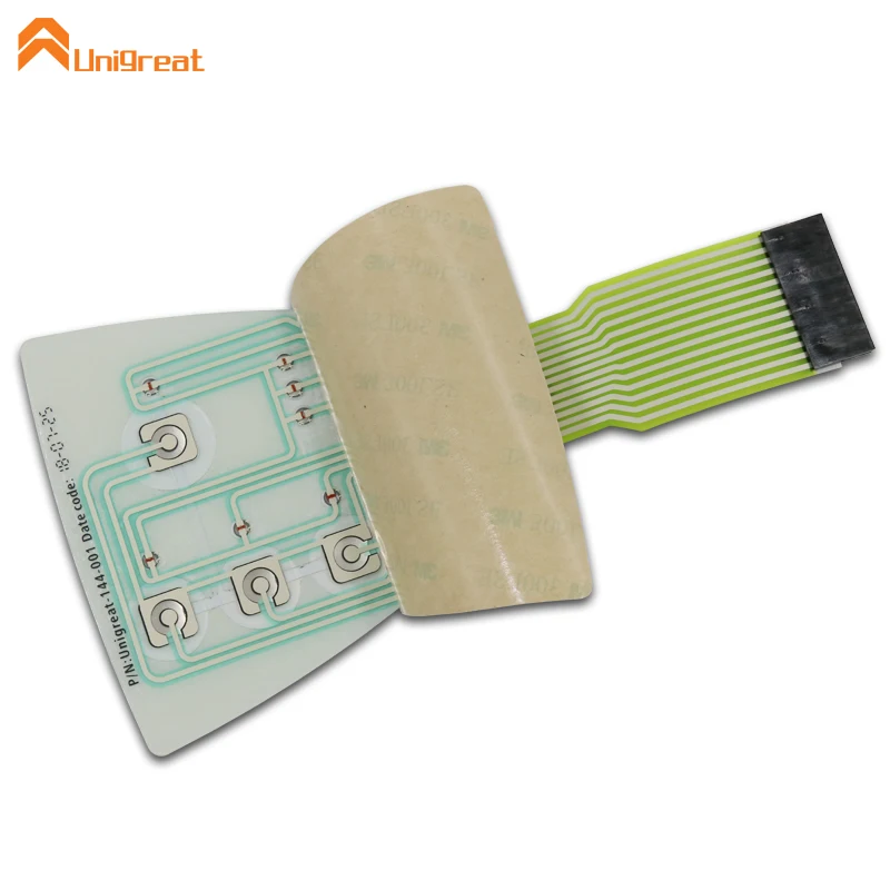 
Custom make produce Waterproof Durable four 4 Push Button LED Membrane Switch keypad 