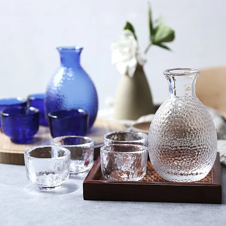 JHROC07 Elegent Fancy Japanese Style Whisky Wine Bottle with 4 Cups Set