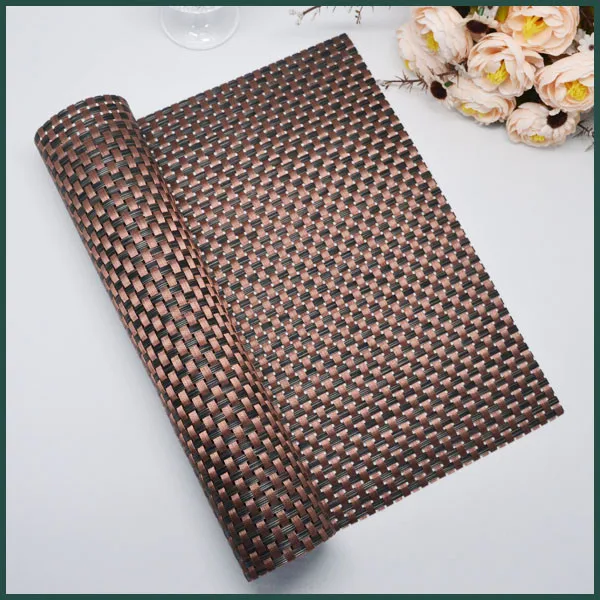 woven pvc placemat indoor ground mat beach chair rattan by roll vinyl pvc non slip bath room mat
