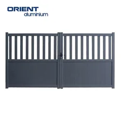 Black High Quality Custom Metal Main Gate 16 Foot Driveway Sliding Gates