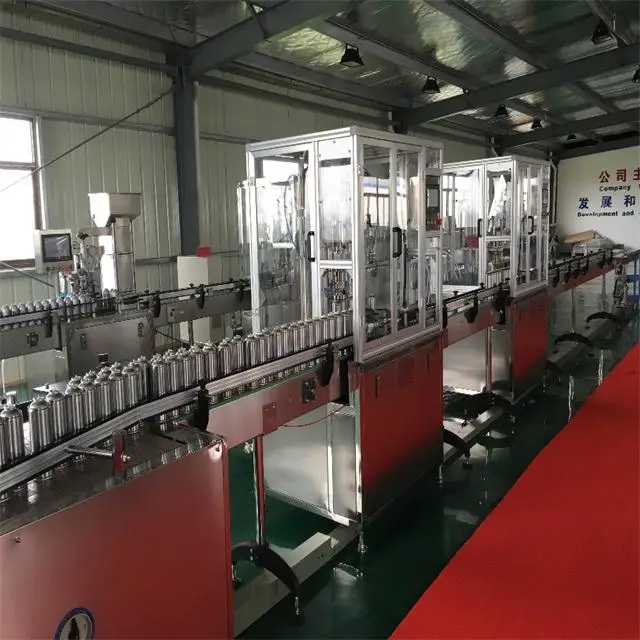 Модель QGQE автоматический мешок-на клапан аэрозоля машина