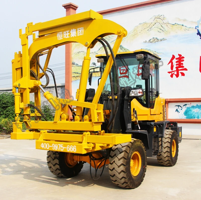 3meter length post 300mm diameter pile driving machine pile foundation construction hydraulic pile driver