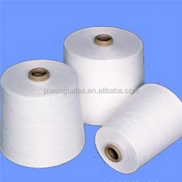 
30s/1 Single Count Polyester Spun Yarn For Weaving and Knitting Machines 